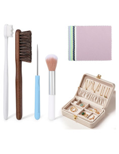 Juego de Cepillos y Paño de Limpieza Palksky para Joyas 5PCS
