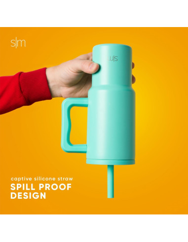 Taza Simple Modern Trek 24 oz Verde Mar con Asa y Tapa