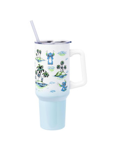 Vaso Acero Inoxidable Silver Buffalo Lilo y Stitch 1.18L