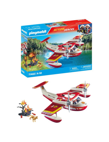 Aeronave de Bomberos Playmobil 71463 con 34 Accesorios