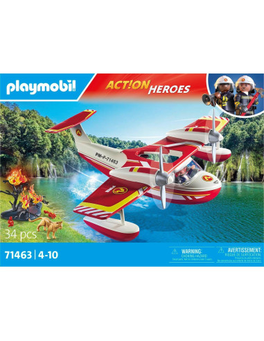 Aeronave de Bomberos Playmobil 71463 con 34 Accesorios