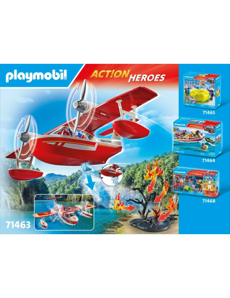 Aeronave de Bomberos Playmobil 71463 con 34 Accesorios