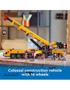 Set de Grúa Móvil Amarilla LEGO City 60409 - 1116 Piezas 2