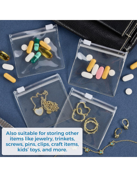 Bolsas de Pouch para Pastillas MEDca - 12 Pcs Reutilizables