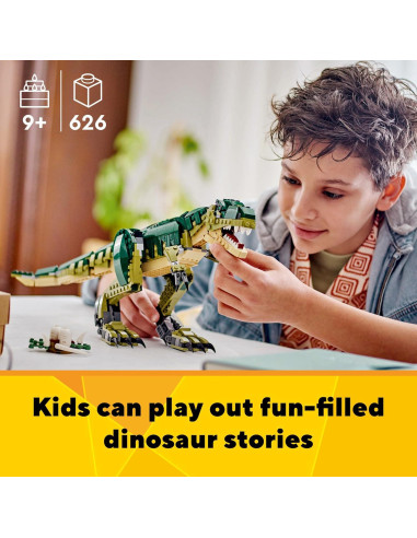 LEGO Creator 3 en 1 T-Rex, Triceratops y Pterodáctilo - 626 Piezas