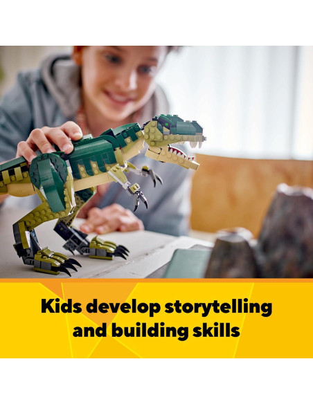 LEGO Creator 3 en 1 T-Rex, Triceratops y Pterodáctilo - 626 Piezas