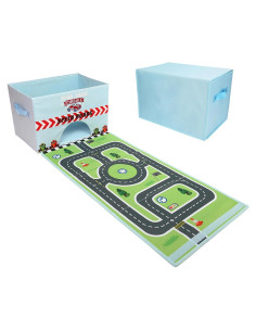 Caja de Garaje para Coches de Juguete Livememory - Almacenamiento 2 en 1