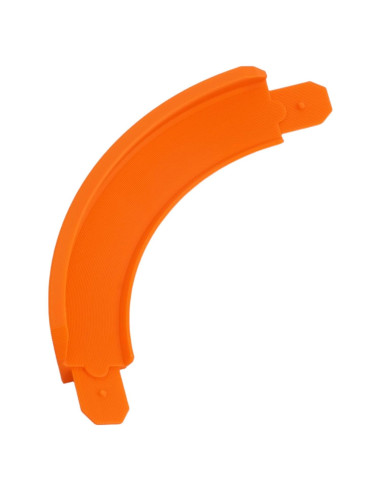 Curva Banca 90 Grados Hot Wheels Naranja Conectores Integrados