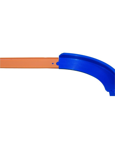 Curva Banca 90 Grados Hot Wheels Naranja Conectores Integrados