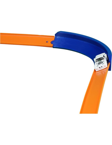 Curva Banca 90 Grados Hot Wheels Naranja Conectores Integrados