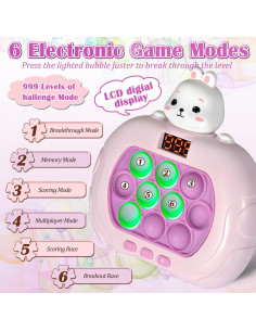 Juguete Antiestrés GAPER GO Conejo Pop Iluminado 12.7cm 2