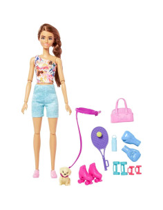 Muñeca Barbie de Cuidado Personal con Cachorro y Accesorios 2