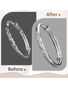 Paquete de 4 Paños de Limpieza de Joyas Xthrotsenk 19.5x10cm 2