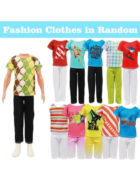 10 Conjuntos Ropa para Muñecos TimDtvo 29 cm Casual