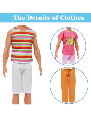 10 Conjuntos Ropa para Muñecos TimDtvo 29 cm Casual