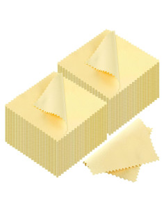 Paquete de 50 Paños de Limpieza de Joyería Outus Amarillo