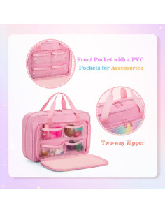 Funda de Transporte GRAOSO para Muñecas 30,48 cm Rosa 2