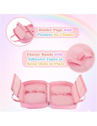 Funda de Transporte GRAOSO para Muñecas 30,48 cm Rosa