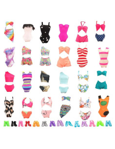 BARWA 5 Trajes de Baño Biquini para Muñeca 30,1 g