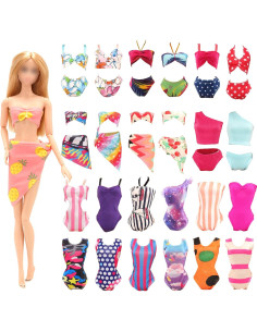 BARWA 5 Trajes de Baño Biquini para Muñeca 30,1 g 2