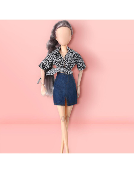 Conjunto Ropa de Muñeca Bencailor 6 Piezas 30 cm Estilo Retro