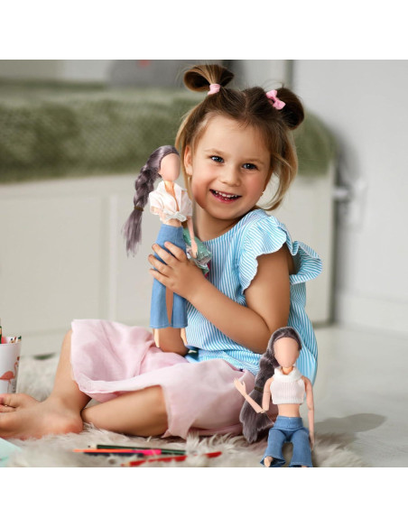 Conjunto Ropa de Muñeca Bencailor 6 Piezas 30 cm Estilo Retro