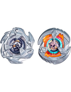 Beyblade X Paquete Doble Gill Shark 4-70O y Pearl Tiger 3-60U 2