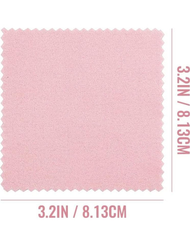 Paños de Limpieza de Joyería Yuntop 50 Piezas 8x8 cm Rosa