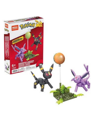 Juguete de Construcción MEGA Pokémon Umbreon y Espeon 122 Piezas