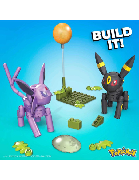 Juguete de Construcción MEGA Pokémon Umbreon y Espeon 122 Piezas