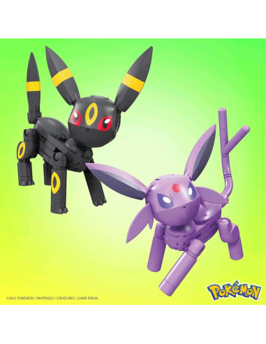 Juguete de Construcción MEGA Pokémon Umbreon y Espeon 122 Piezas