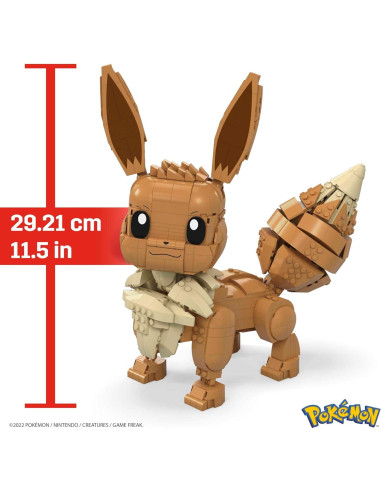 Set de Construcción Mega Construx Jumbo Eevee 824 Piezas 28 cm