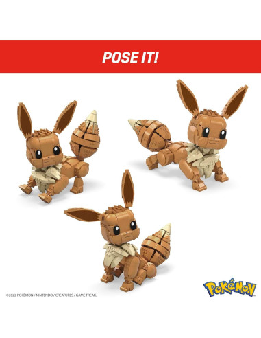 Set de Construcción Mega Construx Jumbo Eevee 824 Piezas 28 cm