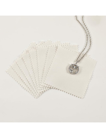 Paño de Limpieza de Joyería de Plata 50PCS Puppysew