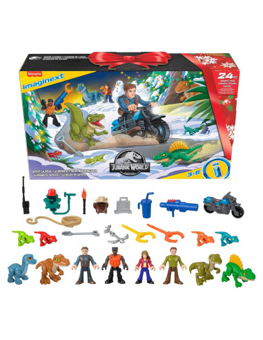 Calendario de Adviento Fisher-Price Jurassic World 25 Juguetes