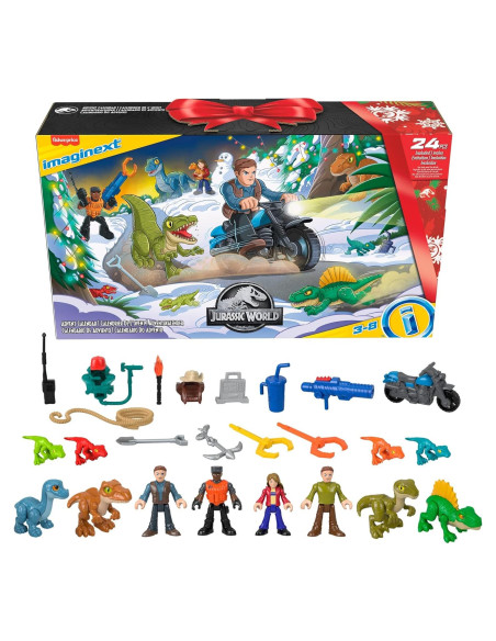 Calendario de Adviento Fisher-Price Jurassic World 25 Juguetes