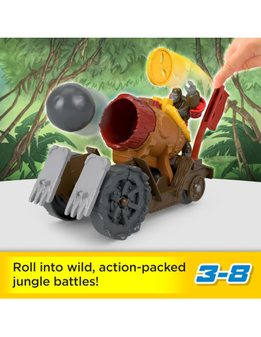 Cañón de Gorila Fisher-Price Imaginext 4 Piezas 3+ Años