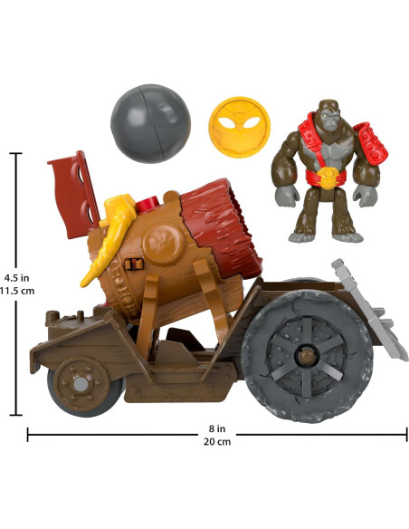 Cañón de Gorila Fisher-Price Imaginext 4 Piezas 3+ Años