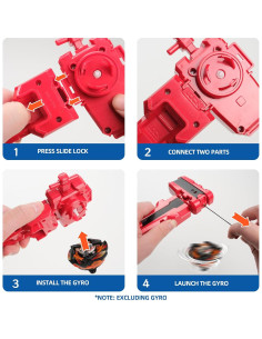 Lanzador de cuerda AIBREAY X2 con agarre y 2 modos de lanzamiento 2