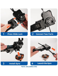 Lanzador Bey X AIBREAY con Agarre Blade X Negro 2