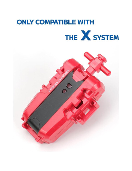 Paquete de 2 Lanzadores Bey X AIBREAY Rojo y Negro