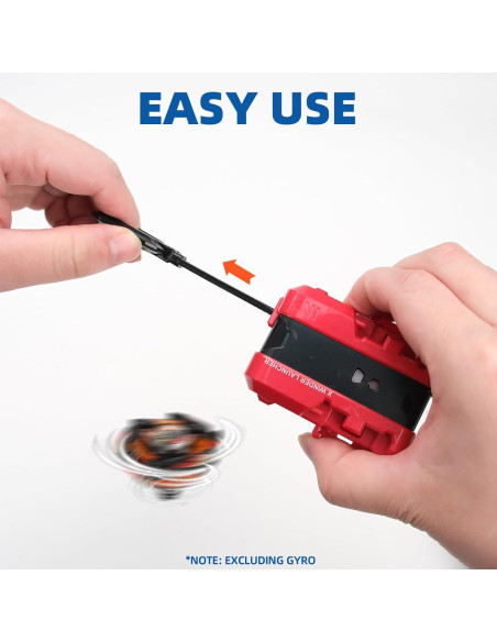 Paquete 2 Lanzadores Bey AIBREAY X2 Rojo y Negro para Batallas