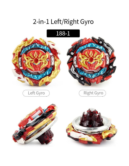 Conjunto Bey Battling Top VERSIÓN METÁLICA B-188 Juguete 6+