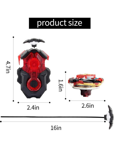 Conjunto Bey Battling Top VERSIÓN METÁLICA B-188 Juguete 6+