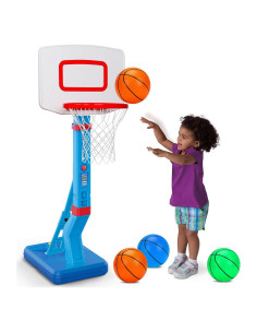 Aro de Baloncesto Qirptey Mini Ajustable para Niños 2-8 Años