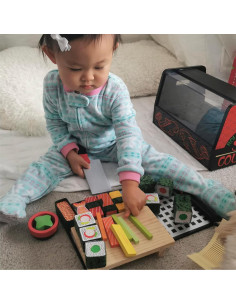 Juego de Sushi de Madera Melissa & Doug 24 Piezas para Niños 2