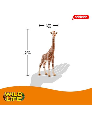 Figura Jirafa Femenina Schleich Wild Life 17.3 cm - Juguete Educativo