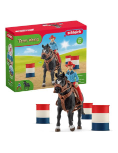 Schleich Set Carreras de Barriles 7 Piezas para Niños