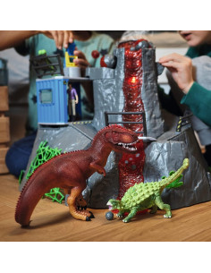 Campamento Base Volcánico Schleich con Dinosaurios y LED 2