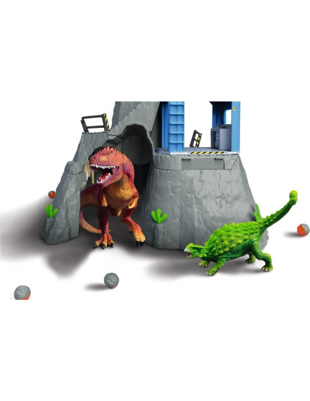 Campamento Base Volcánico Schleich con Dinosaurios y LED